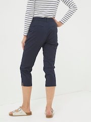FatFace Farnham Blue Crop Chinos - Image 2 of 5