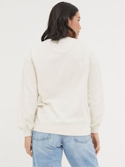 FatFace Alex Natural Art Floral Crew Sweatshirt - Image 3 of 7