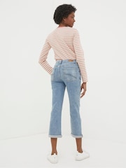 FatFace Capri Blue Sway Cropped Jeans - Image 2 of 3