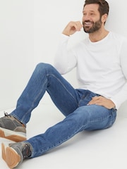 FatFace Blue Slim Fit Jeans - Image 3 of 5