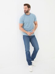 FatFace Blue Straight Fit Recycled Jeans - Image 1 of 6