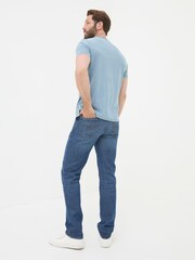 FatFace Blue Straight Fit Recycled Jeans - Image 2 of 6