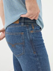 FatFace Blue Straight Fit Recycled Jeans - Image 5 of 6
