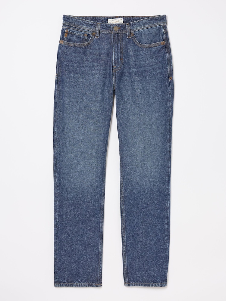 FatFace Blue Straight Fit Recycled Jeans - Image 6 of 6 FatFace Blue Straight Fit Recycled Jeans - Image 6 of 6