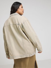 Simply Be Natural Boyfriend Vintage Wash Denim Jacket - Image 2 of 5