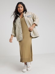Simply Be Natural Boyfriend Vintage Wash Denim Jacket - Image 3 of 5