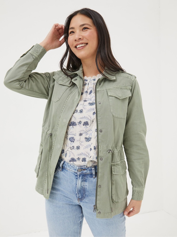 FatFace Lowen Green Field Jacket - Image 1 of 5