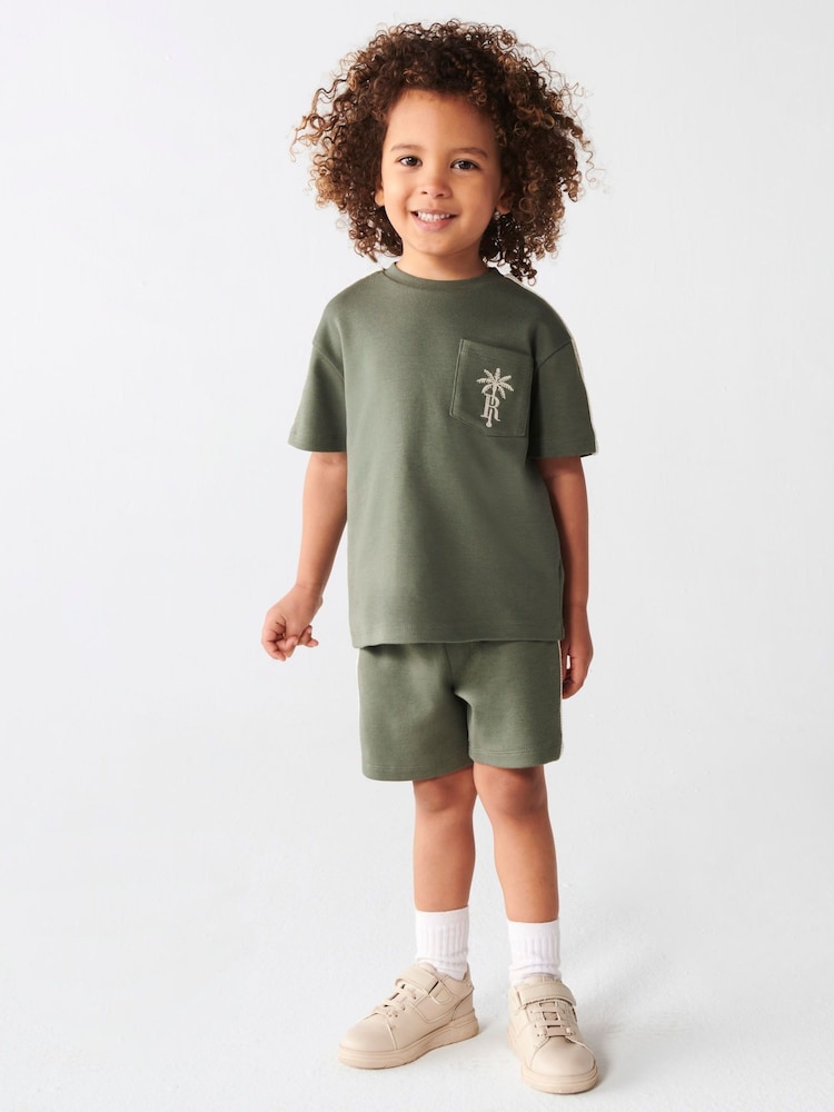 River Island Boys 100% Cotton Crochet Tape T-Shirt Set - Bild 2 von 4