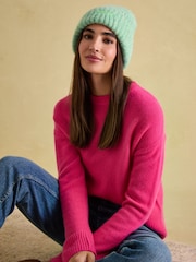Joules Caversham Mint Green Beanie Hat - Image 3 of 6