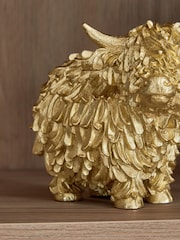 Gold Hamish the Highland Cow Ornament - Image 2 of 6