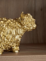 Gold Hamish the Highland Cow Ornament - Image 3 of 6