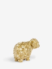 Gold Hamish the Highland Cow Ornament - Image 5 of 6