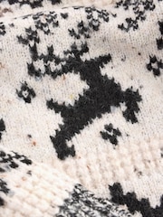Black/White Matching Family Boys Christmas Fairisle Pattern Stag Jumper (3mths-16yrs) - Image 7 of 7