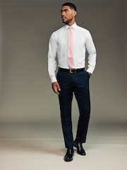 White/Pink Paisley Regular Fit Occasion Shirt And Tie Pack - Image 3 of 8
