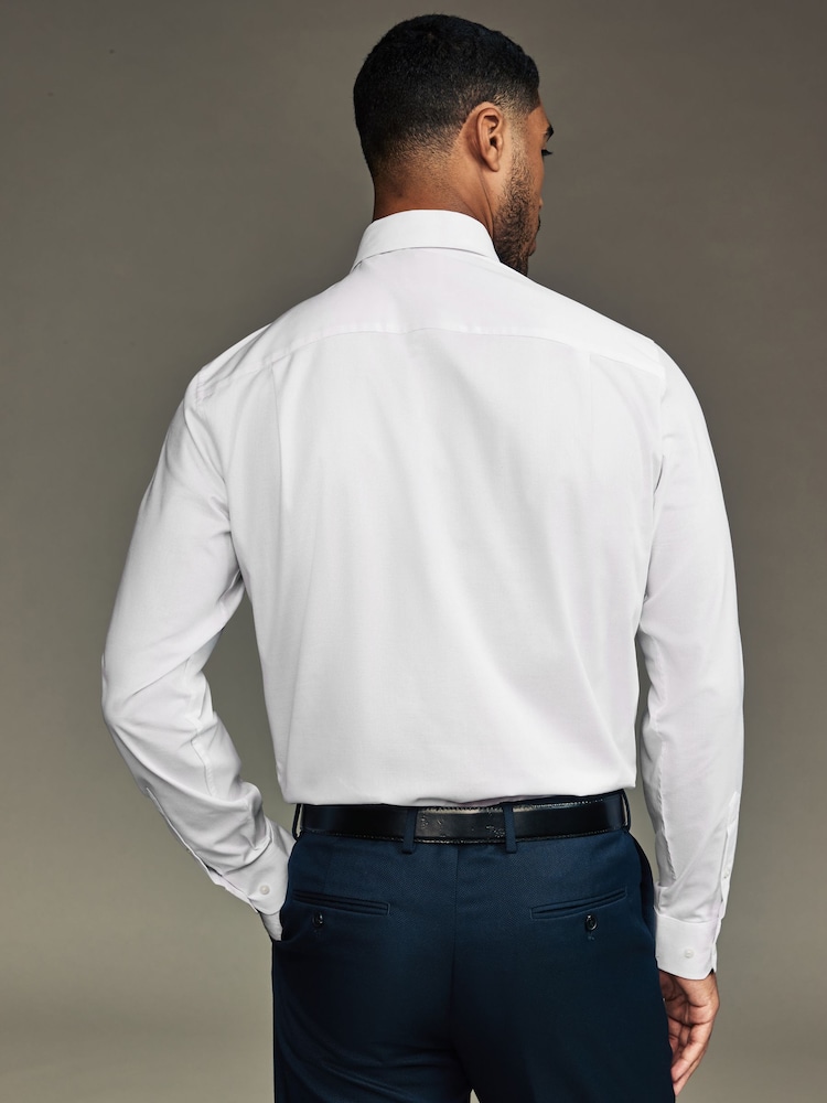 White/Pink Paisley Regular Fit Occasion Shirt And Tie Pack - Image 4 of 8