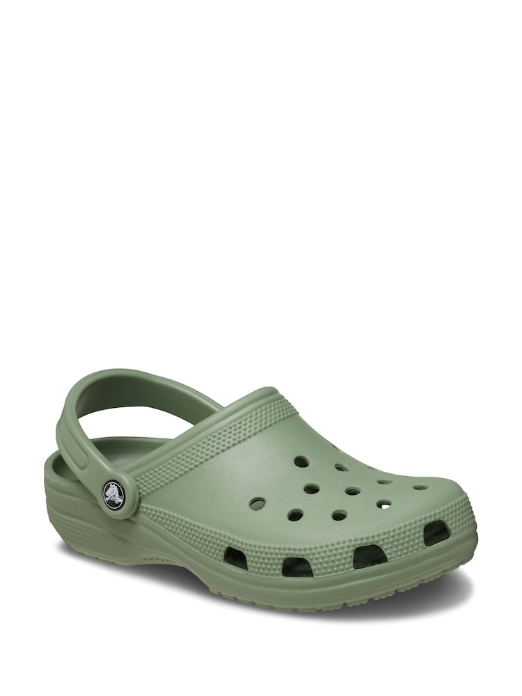 Crocs Light Green Adults Classic Clogs - Image 3 of 6