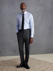 Blue Regular Fit Signature Royal Oxford Long Sleeve Single Cuff 100% Cotton Shirt - Image 2 of 7