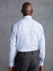 Blue Regular Fit Signature Royal Oxford Long Sleeve Single Cuff 100% Cotton Shirt - Image 3 of 7