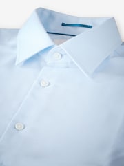 Blue Regular Fit Signature Royal Oxford Long Sleeve Single Cuff 100% Cotton Shirt - Image 6 of 7