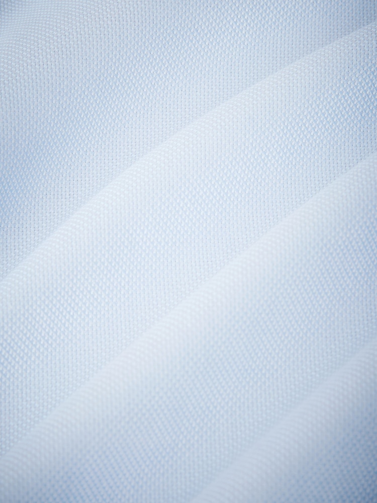 Blue Regular Fit Signature Royal Oxford Long Sleeve Single Cuff 100% Cotton Shirt - Image 7 of 7