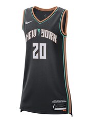 Fanatics Black NBA New York Liberty Dri-FIT WNBA Victory Jersey Womens - Image 2 of 3