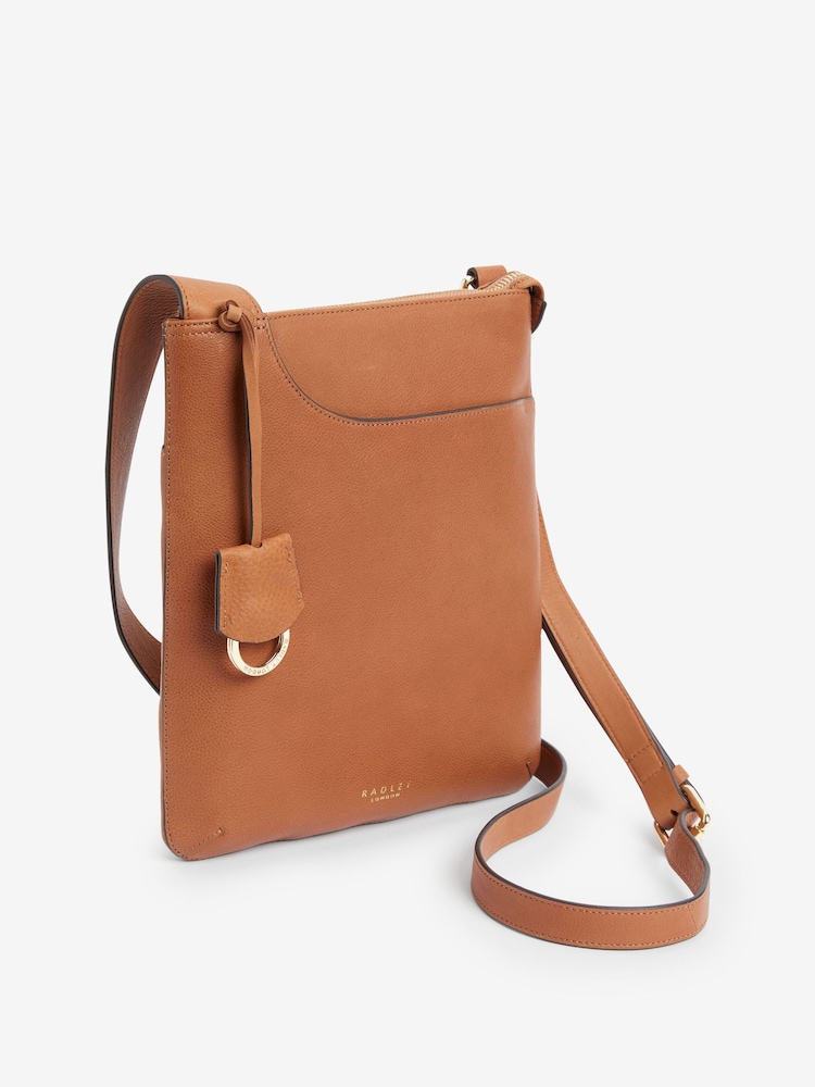 Radley London Pockets Icon Medium Brown Zip-Top Cross Body Bag - Image 4 of 6