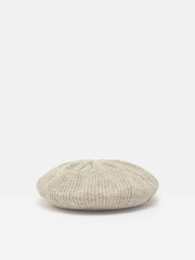 Joules Joelle Oatmeal Knitted Beret - Image 3 of 4