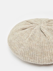 Joules Joelle Oatmeal Knitted Beret - Image 4 of 4