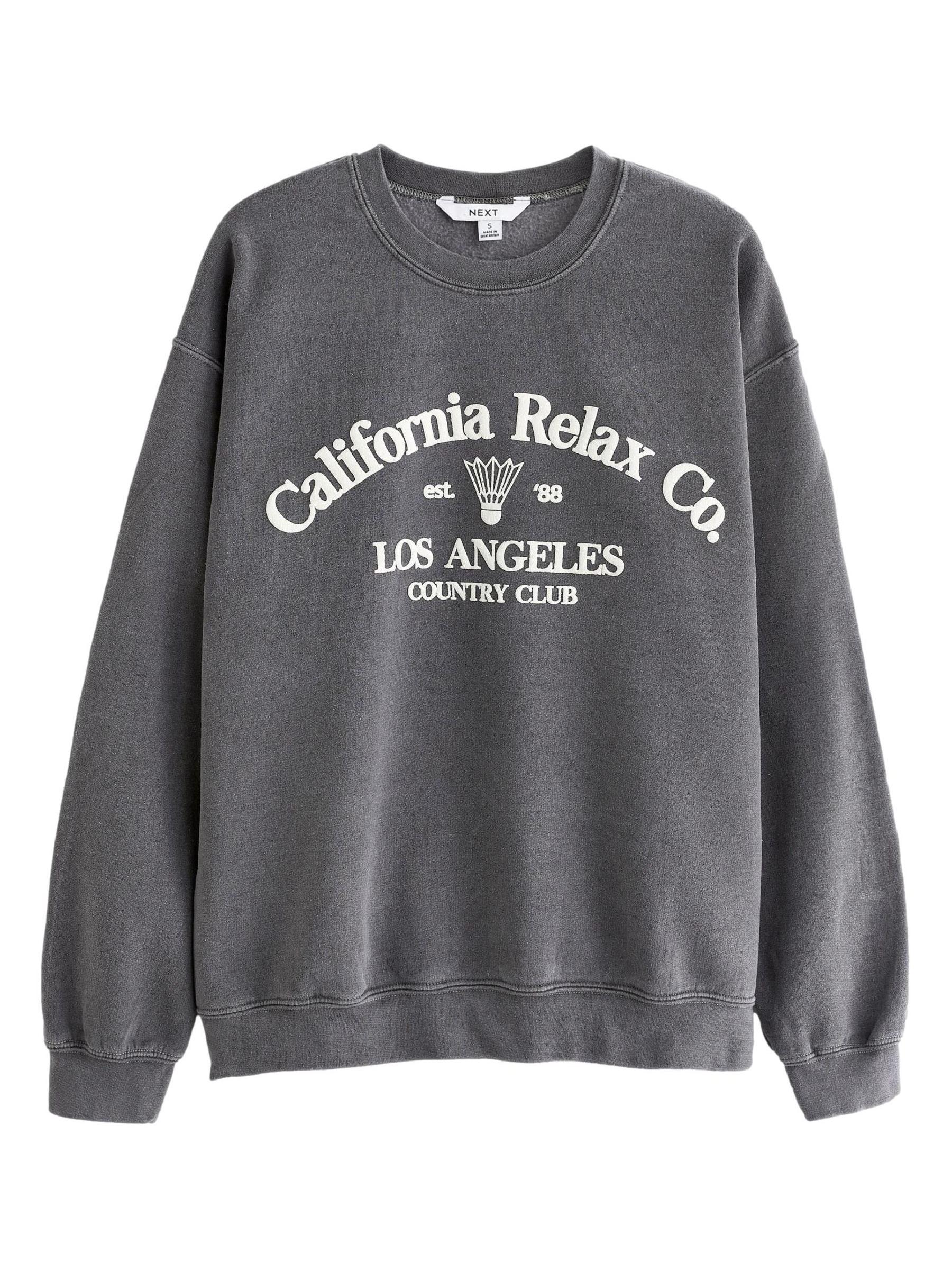 【使い勝手の良い】 Buy Charcoal California Washed Oversized Fit Relaxed Grey メンズウェア
