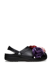 Crocs Black Rosette Clogs - Image 1 of 7