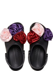 Crocs Black Rosette Clogs - Image 6 of 7
