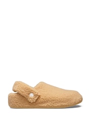 Crocs Sand Light Pink Classic Cozzzy Fleece Slippers - Image 3 of 7