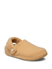 Crocs Sand Light Pink Classic Cozzzy Fleece Slippers - Image 4 of 7