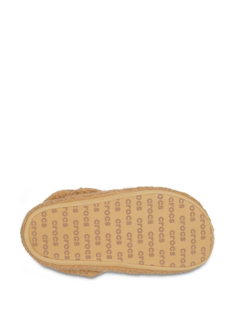 Crocs Sand Light Pink Classic Cozzzy Fleece Slippers - Image 7 of 7