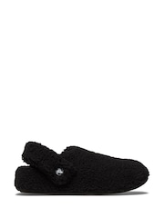 Crocs Black Light Pink Classic Cozzzy Fleece Slippers - Image 1 of 5