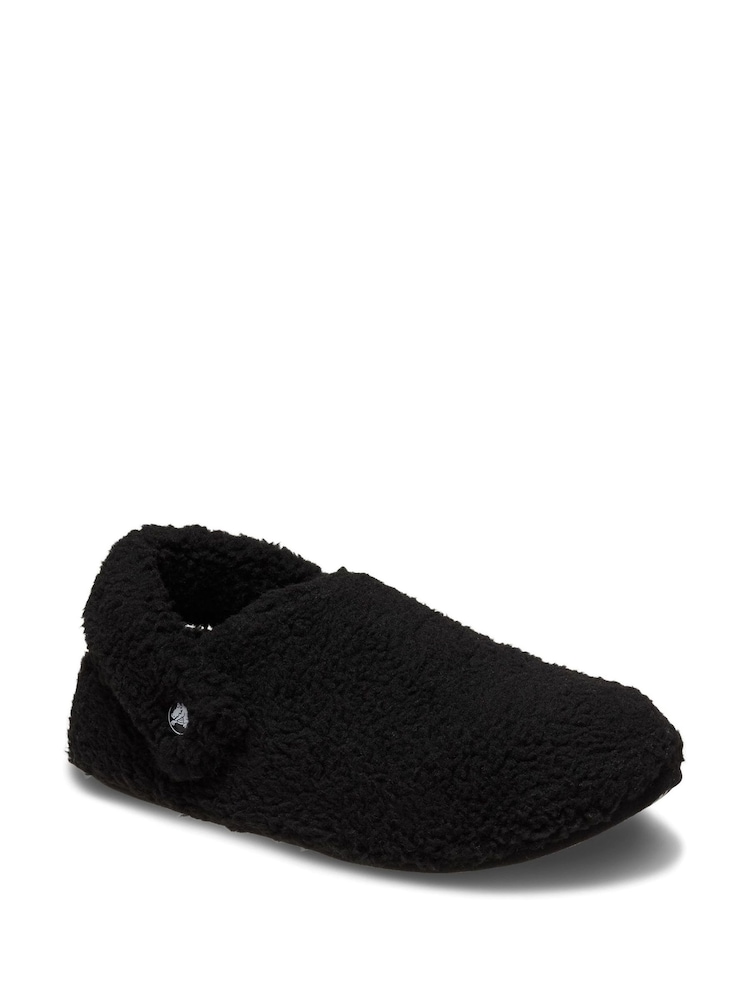 Crocs Black Light Pink Classic Cozzzy Fleece Slippers - Image 2 of 5