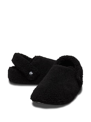Crocs Black Light Pink Classic Cozzzy Fleece Slippers - Image 3 of 5