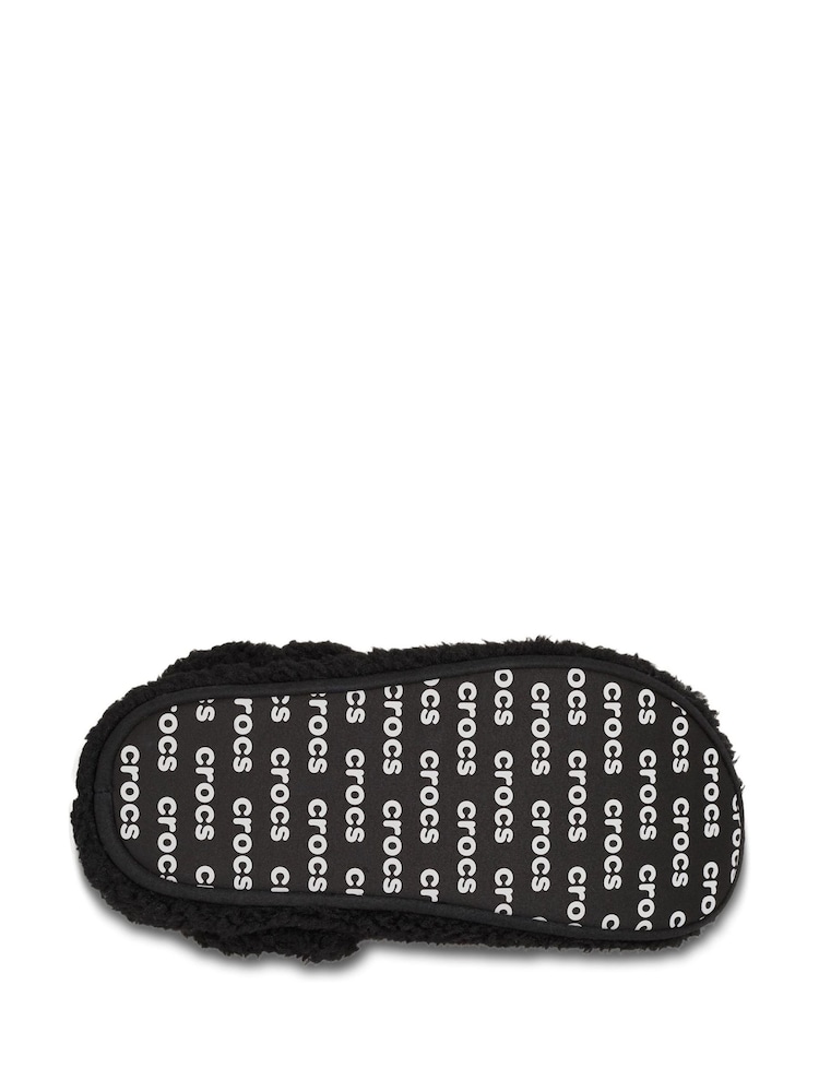 Crocs Black Light Pink Classic Cozzzy Fleece Slippers - Image 5 of 5