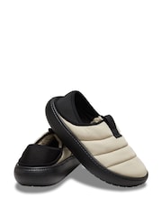 Crocs Beige Classic Puff Moc Moth Slippers - Image 4 of 6