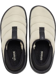 Crocs Beige Classic Puff Moc Moth Slippers - Image 5 of 6