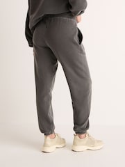 Charcoal Grey California Relax Co. Los Angeles Relaxed Fit Washed Slogan Graphic Joggers - Image 4 of 7
