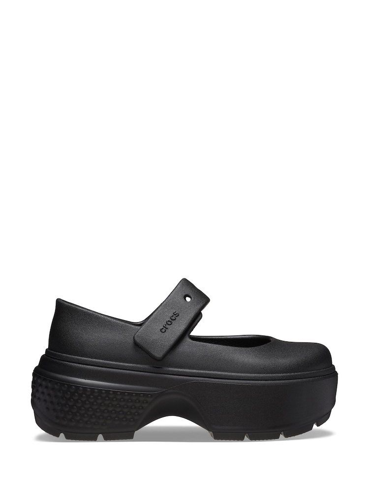 Crocs Black Stomp Mary Jane Shoes - Image 1 of 7