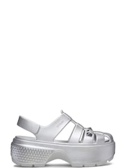 Crocs Silver Stomp Fisherman Sandals - Image 1 of 7