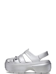 Crocs Silver Stomp Fisherman Sandals - Image 3 of 7