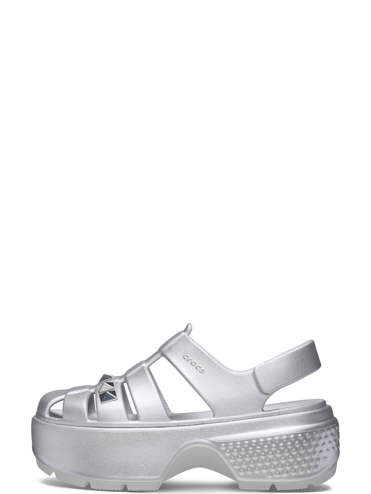 Crocs Silver Stomp Fisherman Sandals - Image 3 of 7