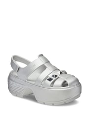 Crocs Silver Stomp Fisherman Sandals - Image 4 of 7