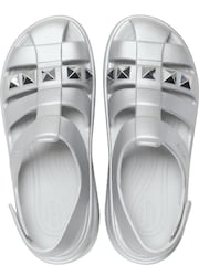 Crocs Silver Stomp Fisherman Sandals - Image 6 of 7