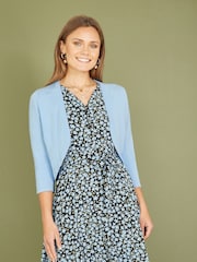 Yumi Blue Dark Knitted Bolero - Image 2 of 5