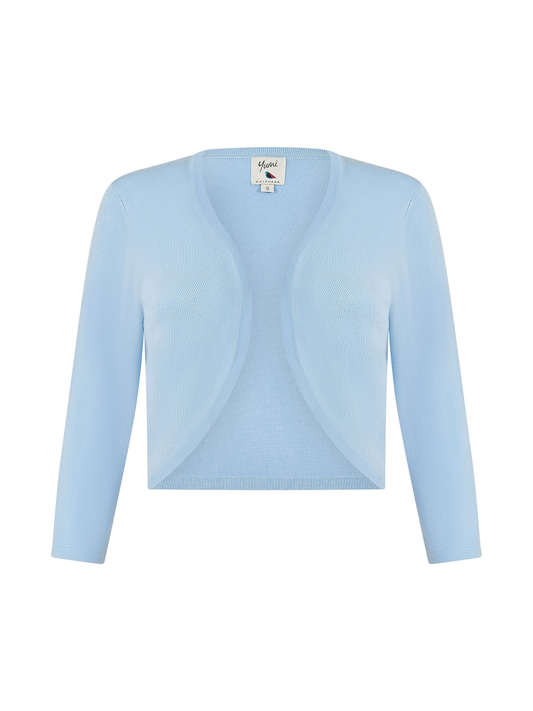 Yumi Blue Dark Knitted Bolero - Image 5 of 5