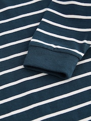 Navy Blue/White Long Sleeve Stripe T-Shirt (3mths-7yrs) - Image 3 of 3